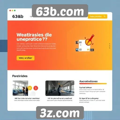 Análise da interface do usuário no site 63b.com