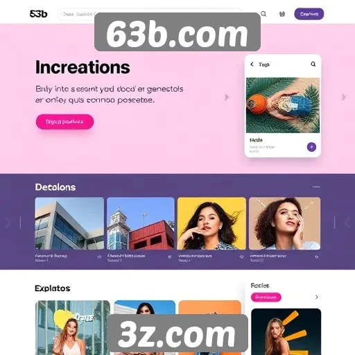 Interface do usuário de 63b.com traz novas funcionalidades